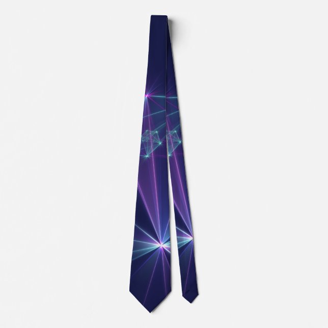 Constellation, Abstract Fantasy Fractal Art Tie (Front)