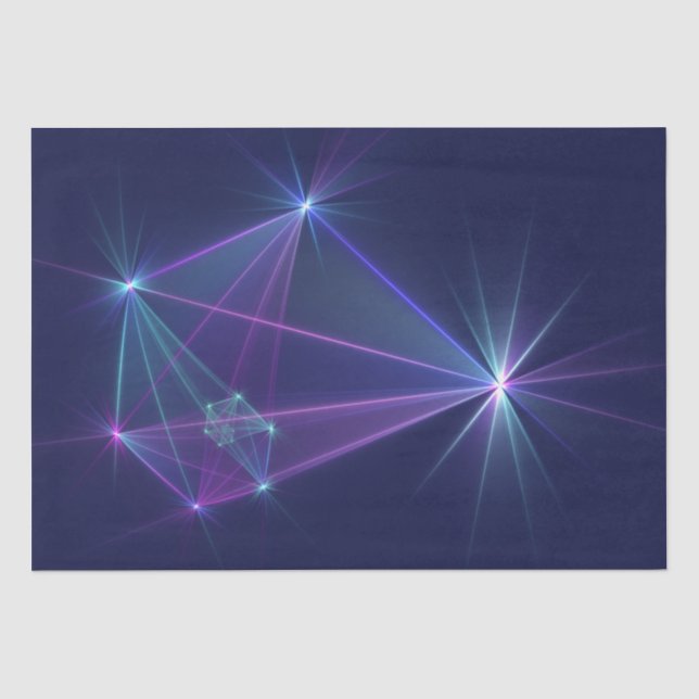 Constellation, Abstract Fantasy Fractal Art Tissue Paper (Front)