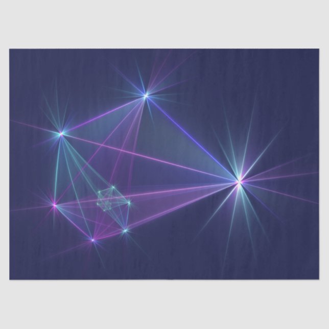 Constellation, Abstract Fantasy Fractal Art Tissue Paper (Front)