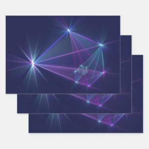 Constellation, Abstract Fantasy Fractal Art Wrapping Paper Sheet