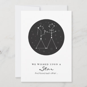 Constellation Bride and Groom Save the Date