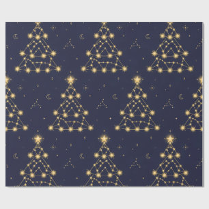 Constellation Christmas Tree Wrapping Paper