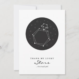 Constellation Engagement Ring Save the Date