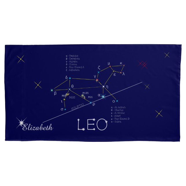 Constellation LEO unique, elegant Pillowcase (Front)