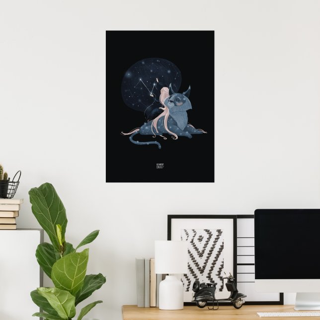 CONSTELLATION LYNX by Alexandra Dikaia Poster (Home Office)