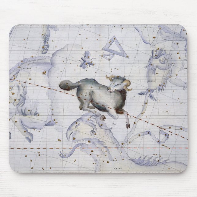 Constellation of Aries, plate 4 from 'Atlas Coeles Mouse Mat (Front)