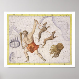 Constellation of Bootes, plate 20 from 'Atlas Coel Poster