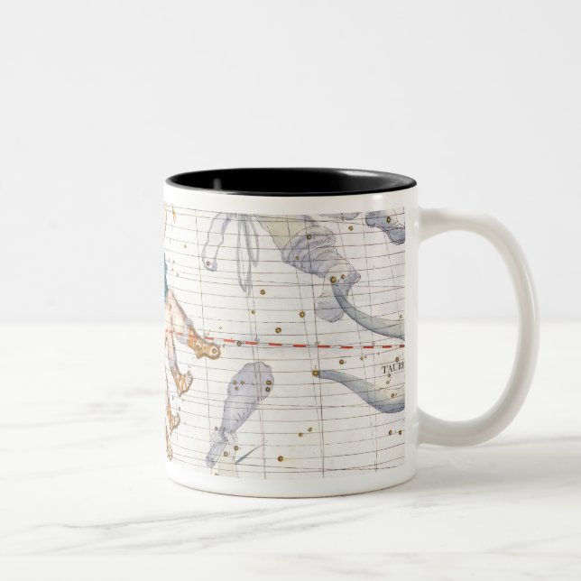 Constellation of Gemini with Canis Minor, plate 13 Two-Tone Coffee Mug (Right)