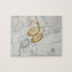 Constellation of Libra, plate 7 from 'Atlas Coeles Jigsaw Puzzle