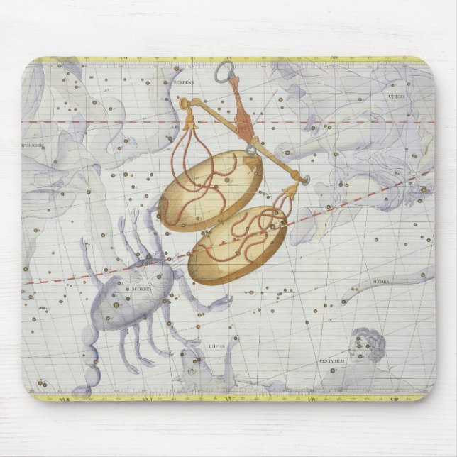 Constellation of Libra, plate 7 from 'Atlas Coeles Mouse Mat (Front)