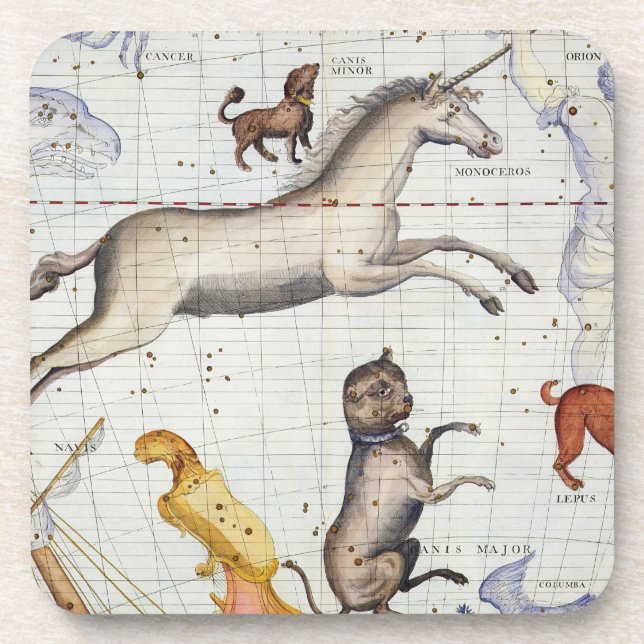 Constellation of Monoceros with Canis Major and Mi Coaster (Front)