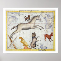 Constellation of Monoceros with Canis Major and Mi