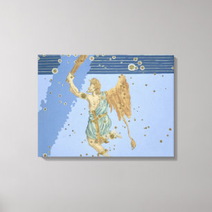 Constellation of Orion, from 'Uranometria' by Joha Canvas Print