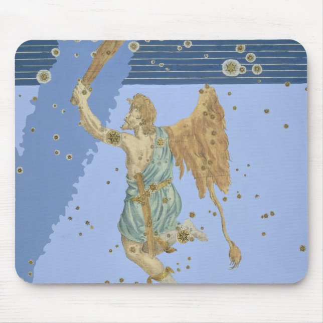 Constellation of Orion, from 'Uranometria' by Joha Mouse Mat (Front)