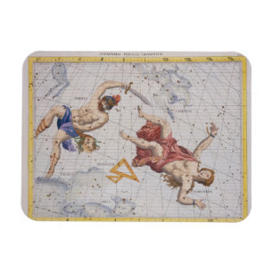 Constellation of Perseus and Andromeda, from 'Atla Magnet