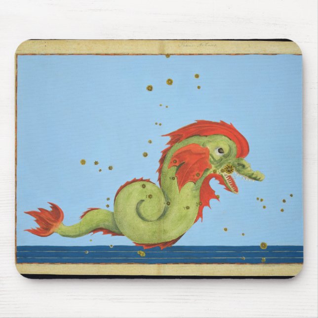 Constellation of Pisces, from 'Uranometria' by Joh Mouse Mat (Front)