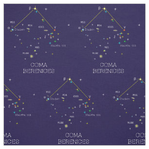 Constellation Of Stars Coma Berenices Fabric