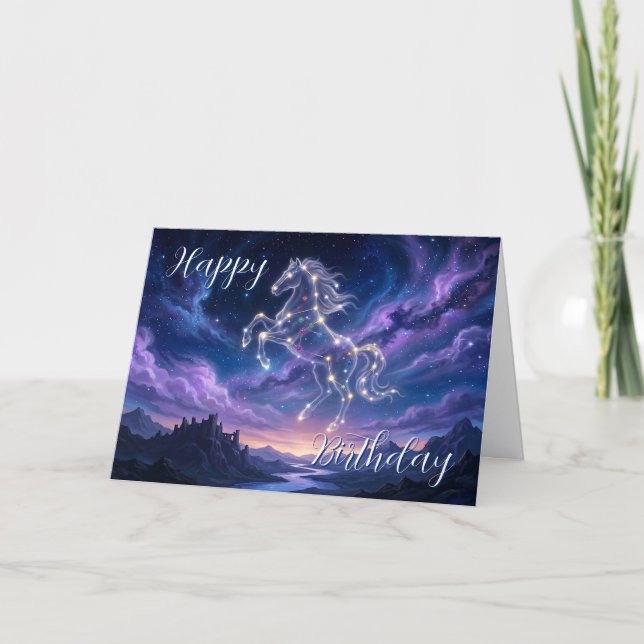 Constellation of the Valiant Steed Holiday Card (Front)