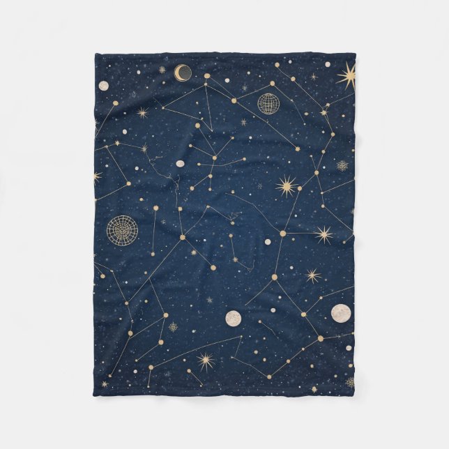 Constellation pattern knee blanket (Front)