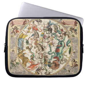 Constellation Sky Celestial Zodiac Star Map  Laptop Sleeve