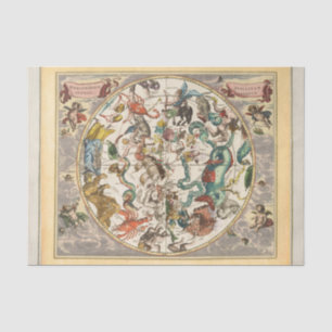 Constellation Sky Celestial Zodiac Star Map  Tissue Paper