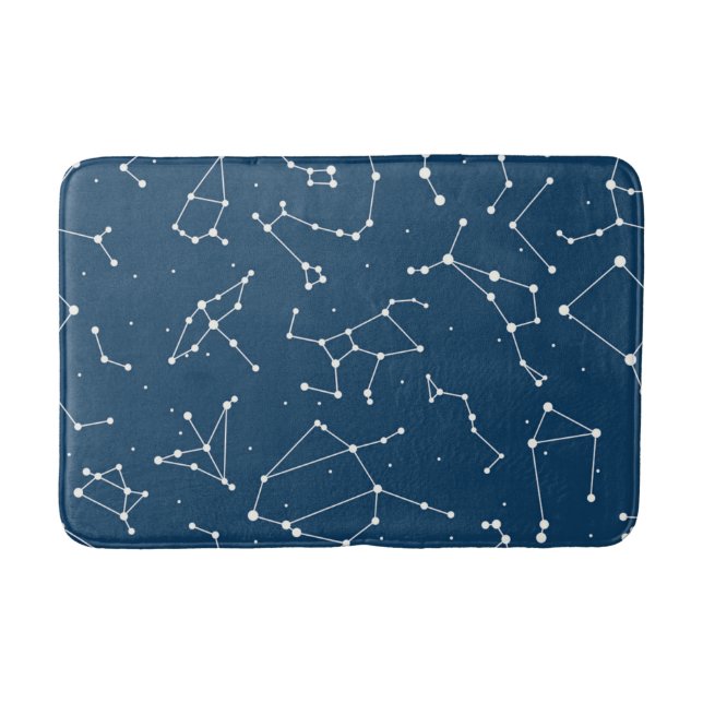 Constellation Star Pattern Bath Mat (Front)