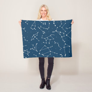 Constellation Star Pattern Fleece Blanket