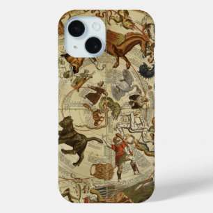 Constellation Stars Northern Sky Vintage Astronomy iPhone 15 Case