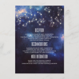 Constellation Wedding Information Guest Enclosure Card
