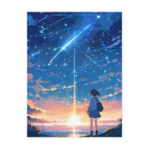 constellation with shooting stars