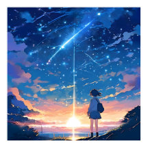 constellation with shooting stars