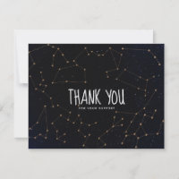 Constellation Zodiac Thank You Business Card