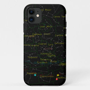 Constellations Map of the Sky iPhone 11 Case