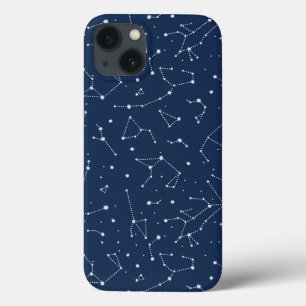 Constellations Starry Sky Navy Blue  iPhone 13 Case