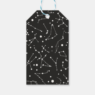 Constellations White and Black Gift Tags