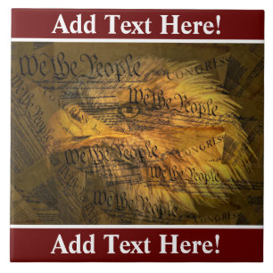 Constitution American Bald Eagle Ceramic Tile