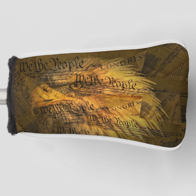 Constitution American Bald Eagle Golf Head Cover (Front)