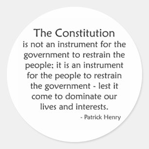 Constitution Classic Round Sticker