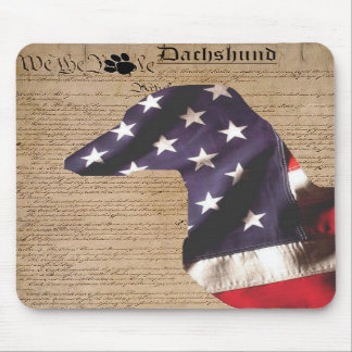 Constitution Dachshund Mousepad