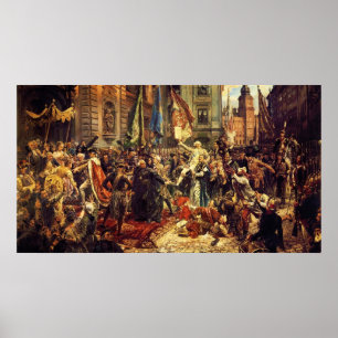 Constitution of May 3 1791 by Jan Matejko in 1891 Poster