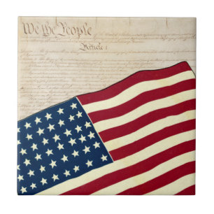 Constitution of the United States, American Flag Tile