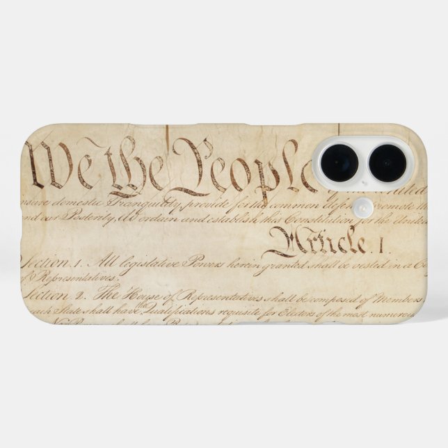 Constitution of the United States, We The People Case-Mate iPhone Case (Back (Horizontal))