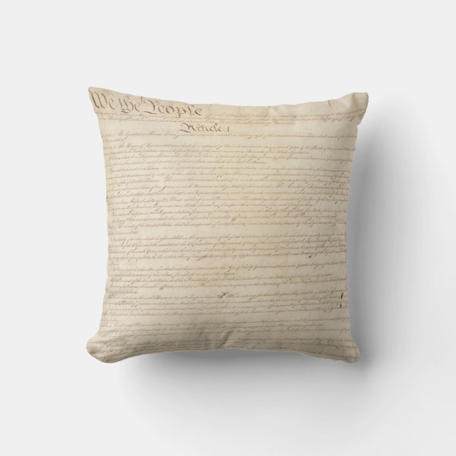 Constitution of the United States, We The People Cushion (Front)