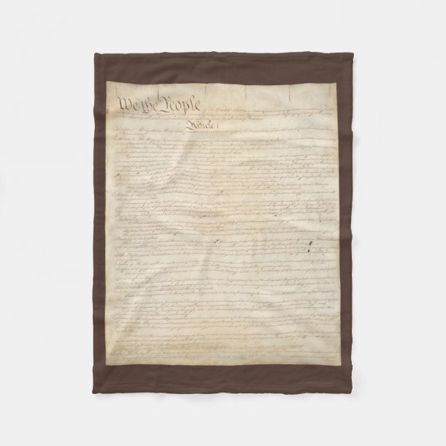 Constitution of the United States, We The People Fleece Blanket (Front)