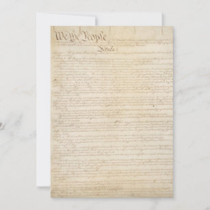 Constitution of the United States, We The People Invitation