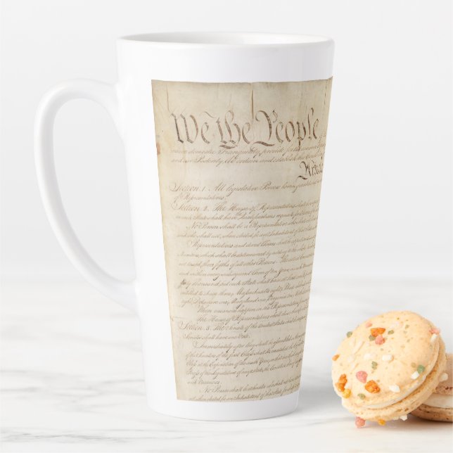 Constitution of the United States, We The People Latte Mug (In Situ)
