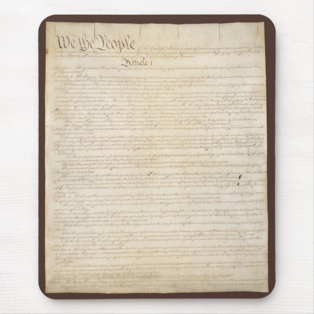 Constitution of the United States, We The People Mouse Mat (Front)