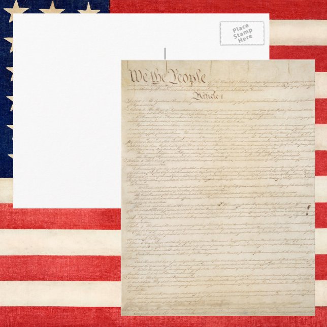Constitution of the United States, We The People Postcard (Creator Uploaded)