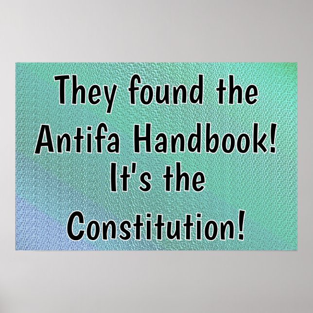 Constitution The Antifa Handbook Poster (Front)