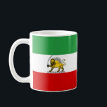 Constitutional Monarchy of Iran flag (1907-1980) Coffee Mug<br><div class="desc">Image attributed to: MrInfo2012.

State flag of the Imperial State of Iran (with standardised lion and sun).</div>